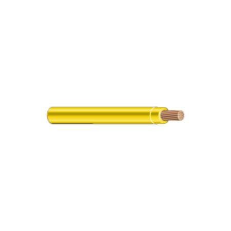 Unified Wire & Cable THHN Building Wire, Copper, 12 AWG, 1C, Yellow, Stranded, 1 ft 1219BTHHN-4-2.5M